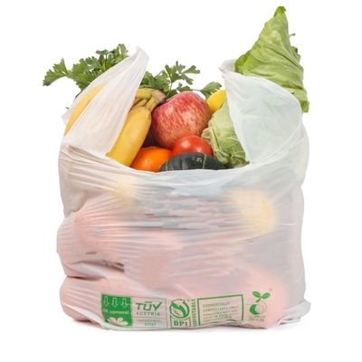 명부 위의 Eco 우호적 PLA 100% 생 분해성 플라스틱 쇼핑 가방 T셔츠